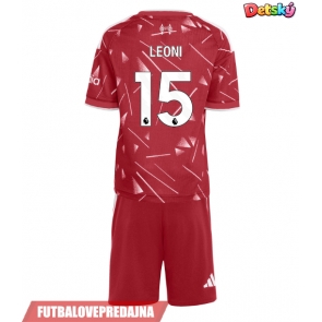 Lacne Dětský Futbalové dres Liverpool Giovanni Leoni #15 2026-27 Krátky Rukáv - Domáci (+ trenírky)